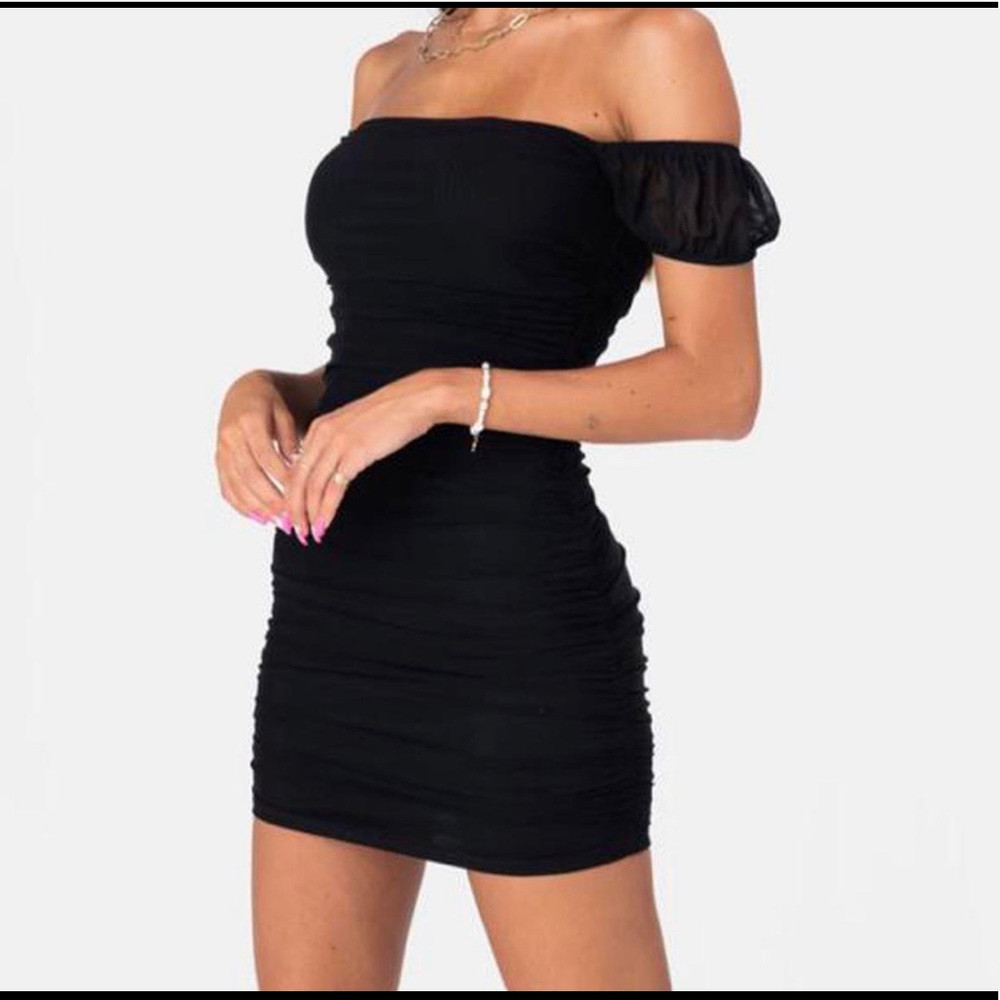 Adika Hudson Off-Shoulder Ruched Dress